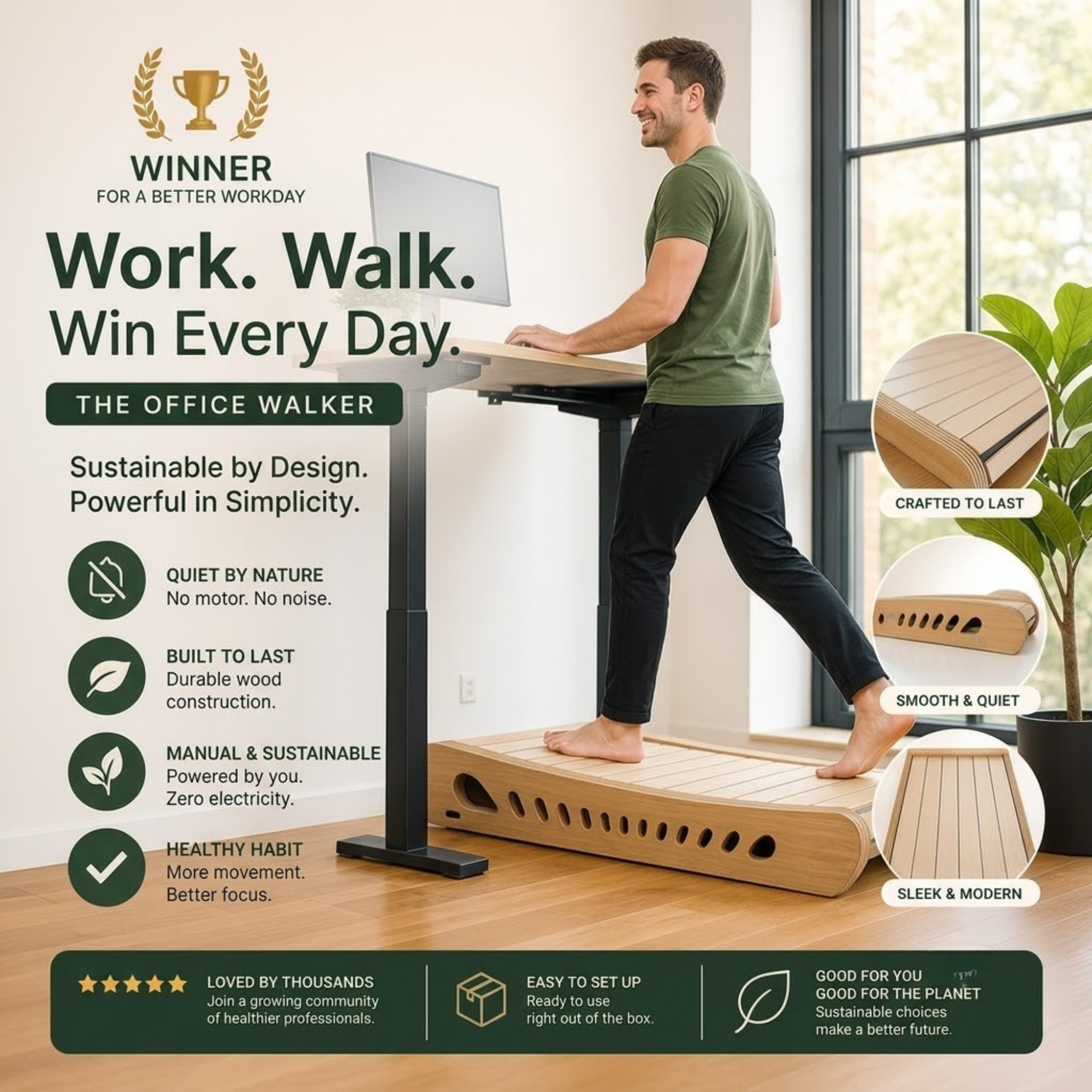Movana Office Walker Premium Wood